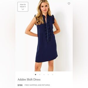 Lilly Pulitzer Adalee dress in excellent condition. Sz 8